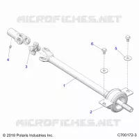 DRIVE TRAIN, MID PROP SHAFT