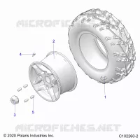 WHEELS, REAR TIRE