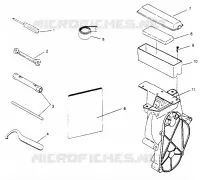 TOOL KIT     TRAIL 0952761, TRAIL DELUXE 0952262,   AND EUROPEAN TRAIL DELUXE (4928862886B014)