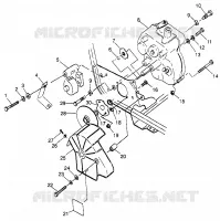 GEARCASE   BRAKE MOUNTING SPORT 400L W97BA38C AND TRAIL BLAZER W97BA25C (4940124012C001)