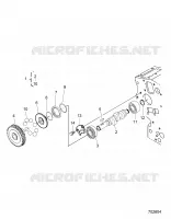 ENGINE, FUEL CAMSHAFT AND GOVERNOR SHAFT