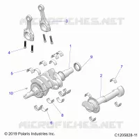 ENGINE, CRANKSHAFT AND BEARINGS