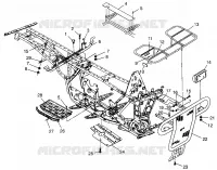 BUMPER / RACKS MOUNTING BIG BOSS 6X6 400L W97AE38A (4940814081A007)