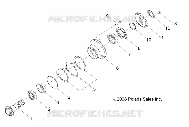 DRIVE TRAIN, GEAR SHAFT OUTPUT
