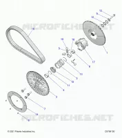 DRIVE TRAIN, SECONDARY CLUTCH