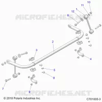 SUSPENSION, STABILIZER BAR, REAR