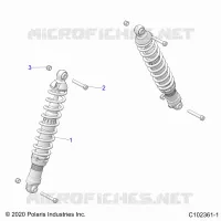 SUSPENSION, FRONT SHOCK