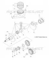 ENGINE, CRANKSHAFT AND PISTON