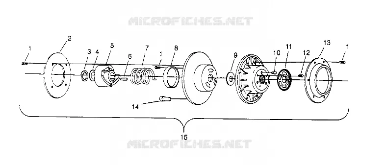 DRIVEN CLUTCH ASSEMBLY  500 EFI 0952774, EFI SKS 0952574,   EFI SKS PT 0952 (4929052905C004)