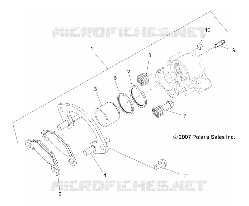 BRAKES, REAR CALIPER