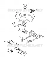 FUEL TANK AND CARBURETOR MOUNTING