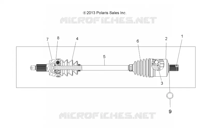 DRIVE TRAIN, DRIVE SHAFT, FRONT (TO 2/15/16)
