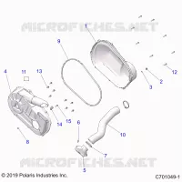 DRIVE TRAIN, CLUTCH COVER AND DUCTING