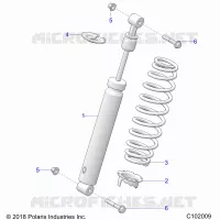 SUSPENSION, FRONT SHOCK
