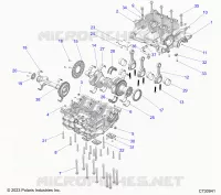 ENGINE, CRANKCASE, CRANKSHAFT