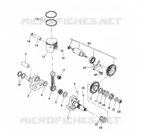 CRANKSHAFT AND PISTON 350 4X4/W928139 (4922832283038A)