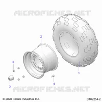 WHEELS, REAR TIRE