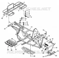 BUMPER / RACKS MOUNTING TRAIL BOSS W98AA25C (4945314531A007)