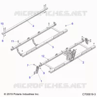 CHASSIS, SEAT SUPPORTS- G21GMH99AL/BL (C700819-3)