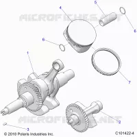 ENGINE, CRANKSHAFT, PISTON AND BALANCE SHAFT