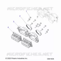ENGINE, REED VALVE AND THROTTLE BODY ADAPTOR