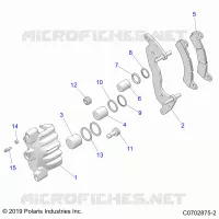 BRAKES, FRONT BRAKE CALIPER
