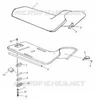 SEAT HURRICANE B974473 AND INTL. HURRICANE I974473 (4941044104A012)