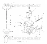 ENGINE, CARBURETOR, UPPER