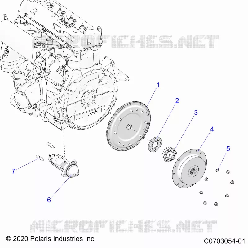 STARTER, FLYWHEEL