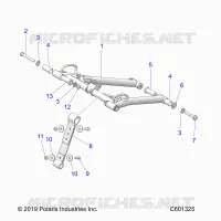 SUSPENSION, FRONT TORQUE ARM