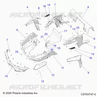 REAR BODYWORK RACK AND FENDERS