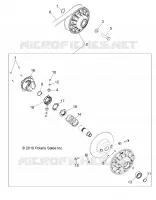 DRIVE TRAIN, SECONDARY CLUTCH