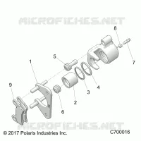 REAR BRAKE CALIPER