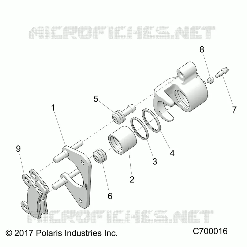 REAR BRAKE CALIPER