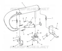 EXHAUST SYSTEM 500 EFI / 0930674 AND  500 EFI SKS / 0930574 (4922962296026A)