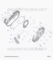 DRIVE TRAIN, CLUTCH COVER, INNER/OUTER