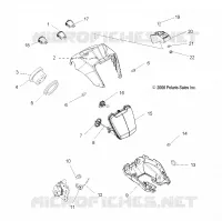 HEADLIGHT POD AND SPEEDOMETER