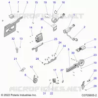 ELECTRICAL, WIRE HARNESS COMPONENTS, AND LICENSE PLATE