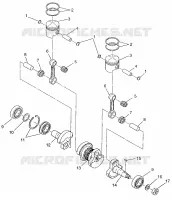 PISTON   CRANKSHAFT LITE 0973433 AND LITE DELUXE 0973431 (4938273827C005)