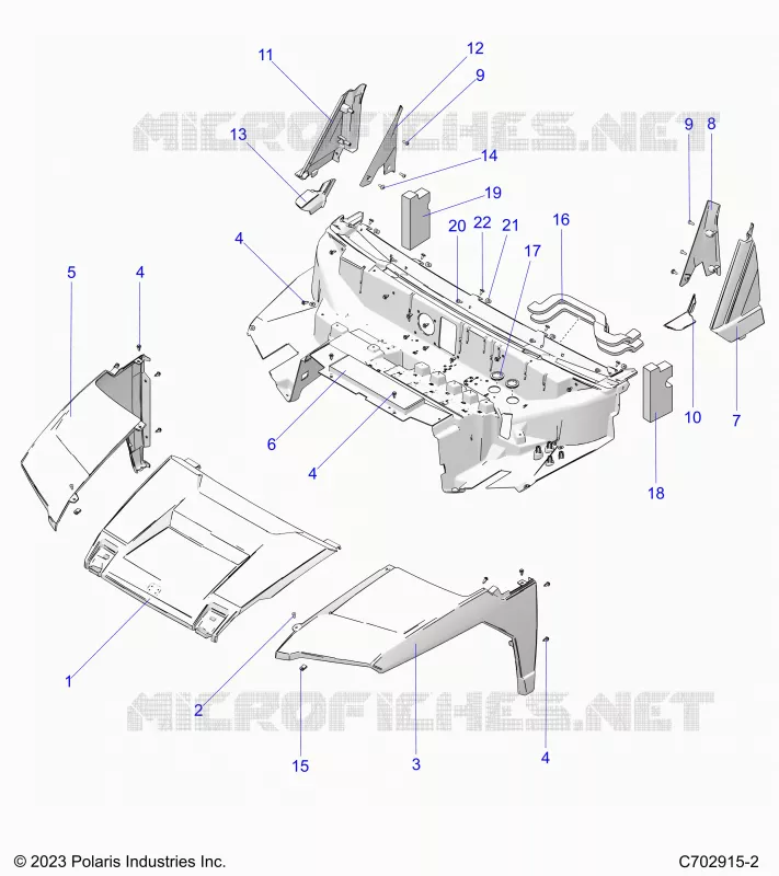 HOOD, LINER, FRONT FENDERS, A PILLARS