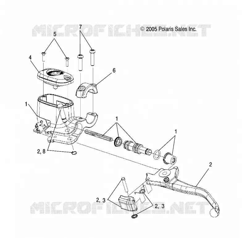 CONTROLS, LH MASTER CYLINDER