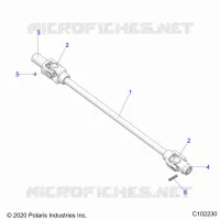 DRIVE TRAIN, FRONT PROP SHAFT
