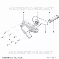 ENGINE, WATERPUMP IMPELLER AND COVER