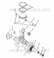 CRANKSHAFT/PISTON ASSEMBLY 6X6 (4919811981044A)