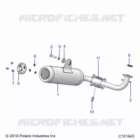 ENGINE, EXHAUST SYSTEM