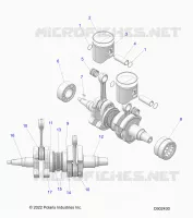 ENGINE, PISTON AND CRANKSHAFT