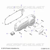 DRIVE TRAIN, CLUTCH COVER AND DUCTING