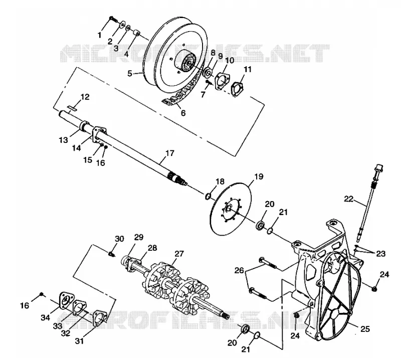 DRIVE TRAIN 600 XC 0981758 (4944194419B010)