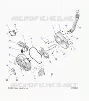 DRIVE TRAIN, CLUTCH COVER AND DUCTING