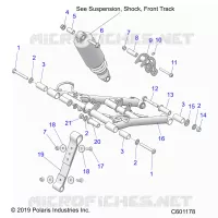 SUSPENSION, FRONT TORQUE ARM
